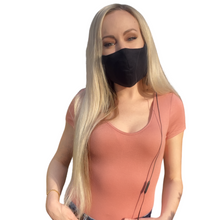 Load image into Gallery viewer, Regular Kit Sterviral Electrically Hi-Heated Face Mask Organic Cotton Black ITHAS II Reusable Electrical Large

